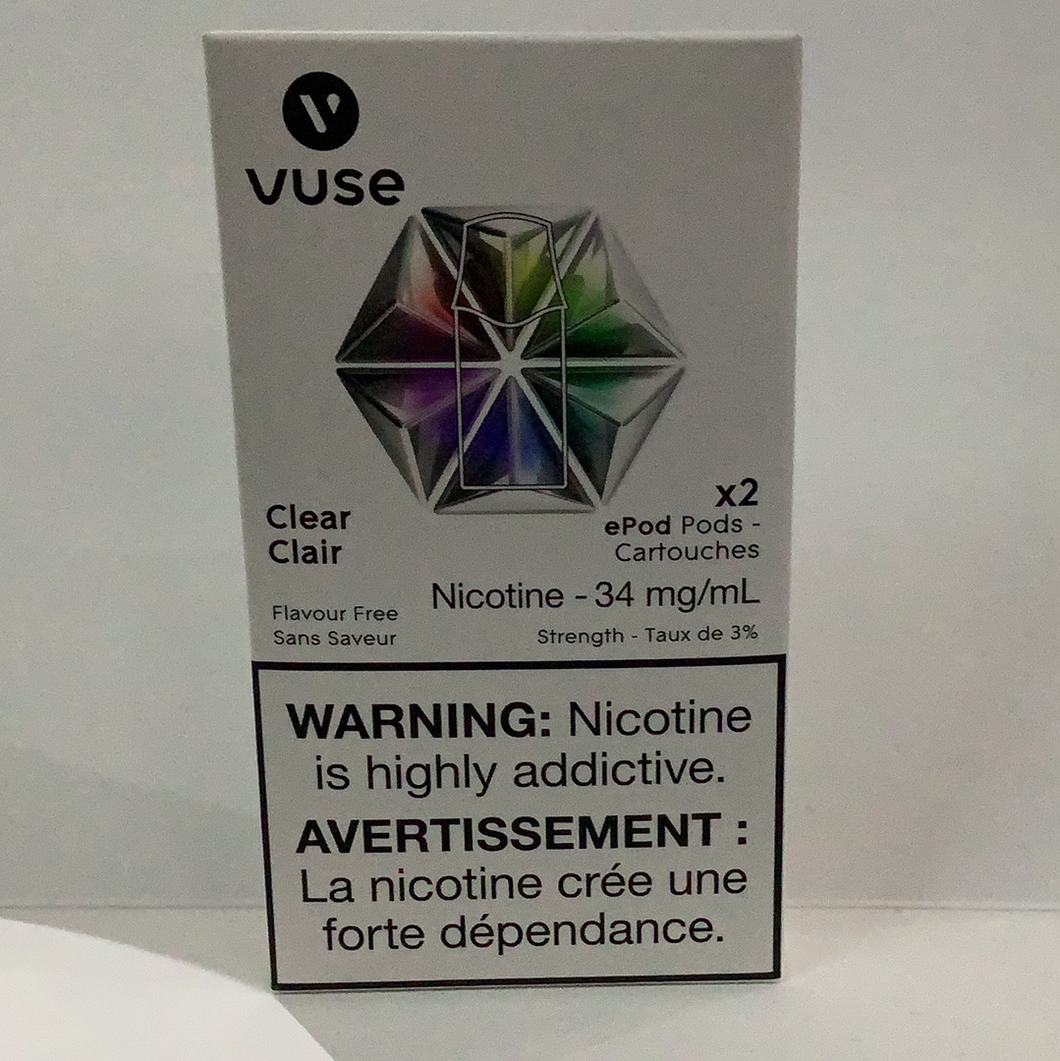 VUSE CLEAR, NICOTINE 34MG